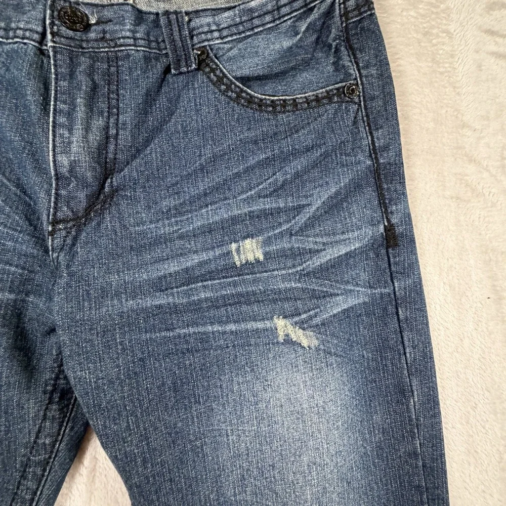 Xtreme Couture by Affliction Men's Distressed Straight Leg Jeans W34 L32